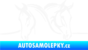 Samolepka Koníci 006 levá bílá