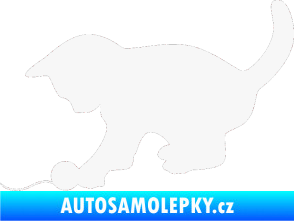 Samolepka Koťátko 001 levá bílá