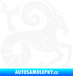 Samolepka Kozoroh 005 pravá bílá
