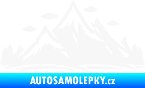 Samolepka Krajina hory 002 pravá bílá