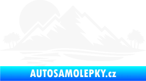 Samolepka Krajina hory 004 levá bílá