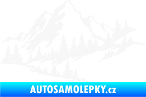 Samolepka Krajina hory 007 pravá bílá