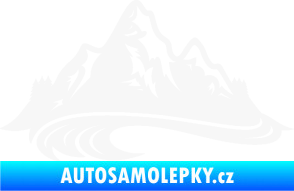 Samolepka Krajina hory 008 levá bílá