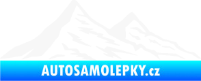 Samolepka Krajina hory 009 pravá bílá
