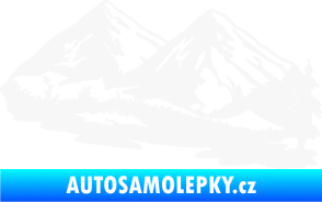 Samolepka Krajina hory 012 pravá bílá