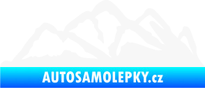 Samolepka Krajina hory 013 pravá bílá