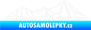 Samolepka Krajina hory 019 pravá bílá