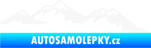 Samolepka Krajina hory 020 pravá bílá