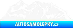 Samolepka Krajina hory 024 pravá bílá