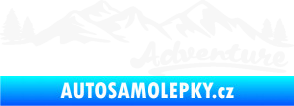 Samolepka Krajina hory 028 pravá bílá