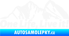 Samolepka Krajina hory 029 levá bílá