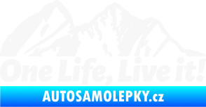 Samolepka Krajina hory 029 pravá bílá