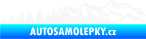 Samolepka Krajina hory 030 pravá bílá