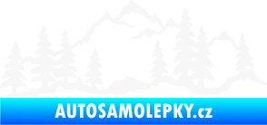 Samolepka Krajina hory 033 pravá bílá