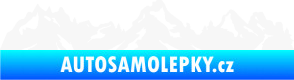 Samolepka Krajina hory 034 levá bílá