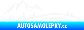 Samolepka Krajina hory 036 levá bílá