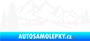 Samolepka Krajina hory 038 levá bílá