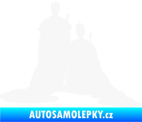 Samolepka Král a královna  bílá