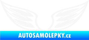 Samolepka Křídla 001  bílá