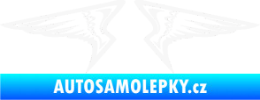 Samolepka Křídla 003 bílá