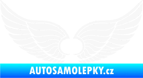 Samolepka Křídla 007 bílá