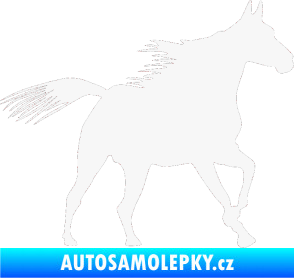 Samolepka Kůň 010 pravá bílá