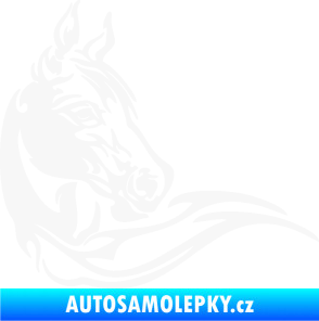 Samolepka Kůň 085 pravá bílá
