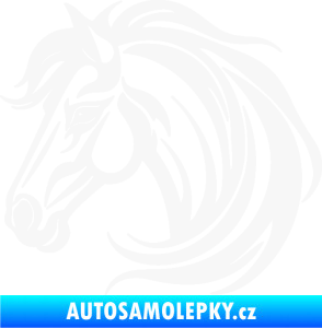 Samolepka Kůň 103 levá hlava bílá