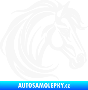 Samolepka Kůň 103 pravá hlava bílá