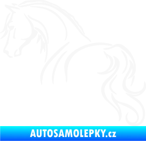 Samolepka Kůň 104 levá bílá