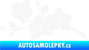 Samolepka Květina dekor 008 levá orchidej bílá