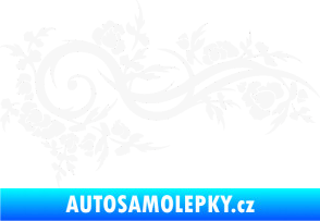 Samolepka Květina dekor 013 pravá bílá
