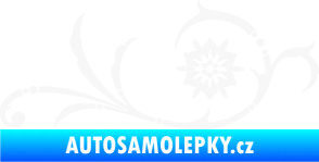 Samolepka Květina dekor 040 pravá bílá