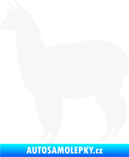Samolepka Lama 002 levá alpaka bílá