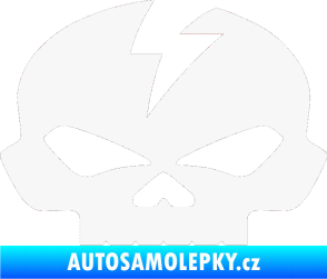 Samolepka Lebka 001 levá bílá