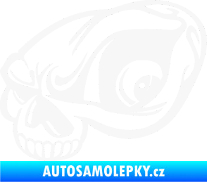 Samolepka Lebka 018 levá bílá