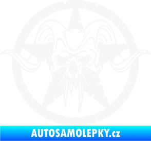 Samolepka Lebka 039 levá army hvězda bílá