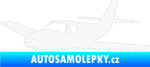 Samolepka Letadlo 001 levá bílá
