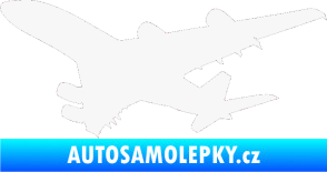 Samolepka Letadlo 002 levá bílá