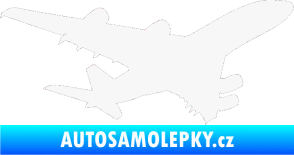 Samolepka Letadlo 002 pravá bílá