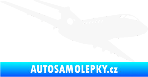 Samolepka Letadlo 011 pravá bílá