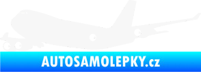 Samolepka Letadlo 012 levá bílá
