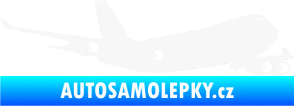 Samolepka Letadlo 012 pravá bílá