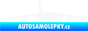 Samolepka Letadlo 015 pravá bílá