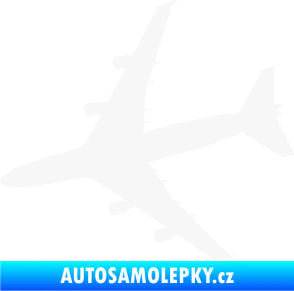 Samolepka letadlo 023 levá Jumbo Jet bílá