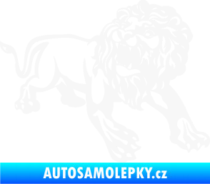 Samolepka Lev 006 pravá bílá
