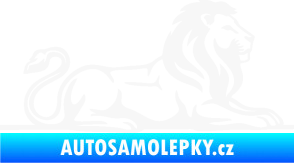 Samolepka Lev 010 pravá bílá