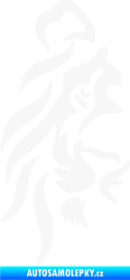 Samolepka Lev 012 levá půlka tváře bílá