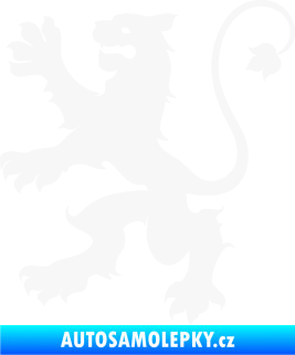 Samolepka Lev heraldika 002 levá bílá