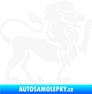 Samolepka Lev zvěrokruh 005 pravá bílá